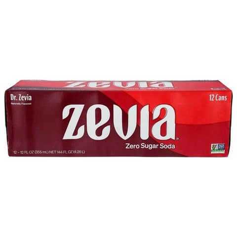 Zevia, Dr. Zevia Zero Calorie Soda, 144 Oz (Case Of 2)