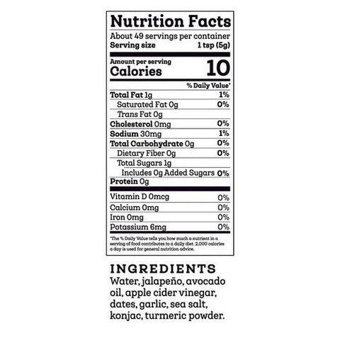 Siete, Creamy Jalapeno Botano Sauce, 8.5 Oz (Case Of 8) Siete