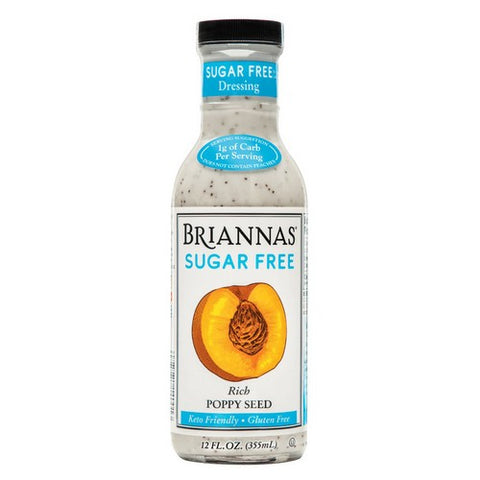 Briannas, Rich Poppy Seed Dressing Sugar Free, 12 Oz(Case Of 6)
