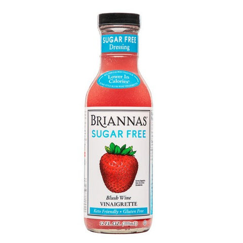 Briannas, Vinaigrette Blush Wine Sugar Free Dressing, 12 Oz (Case Of 6)