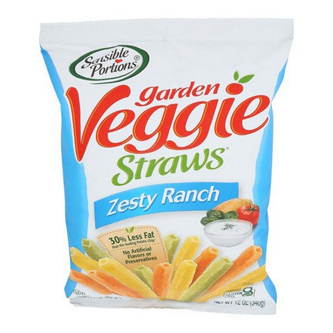 Sensible Portions, Veggie Straws Zesty Ranch, 12 Oz (Case Of 8)