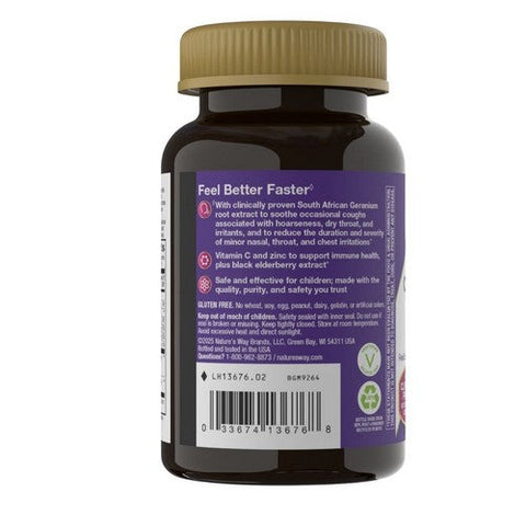 Sambucus, Sambucus Kids Cough Relief + Immune Elderberry Gummies, 36 Count Sambucus