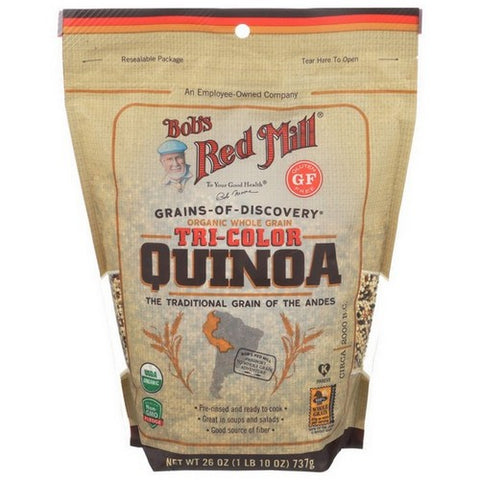 Bobs Red Mill, Organic Tri Color Quinoa, 26 Oz(Case Of 4)
