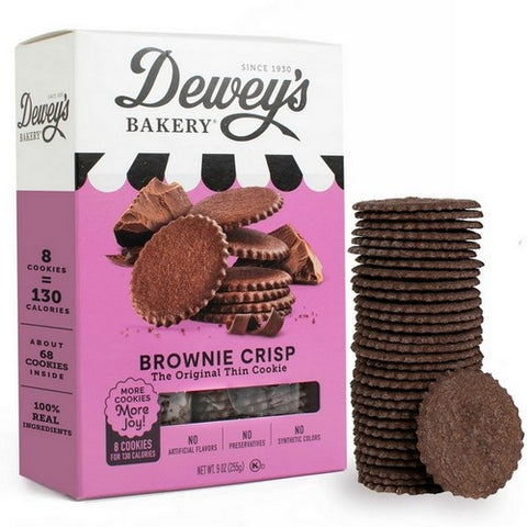Deweys, Brownie Crisp Cookies, 9 Oz(Case Of 6)