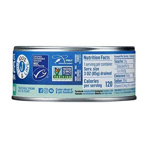 Sea Tales, Solid White Albacore Wild Tuna, 5 Oz(Case Of 12)