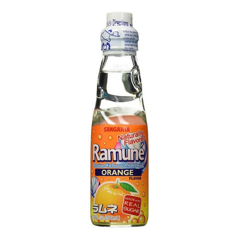 Sangaria, Ramune Orange Flavor, 6.76 Oz(Case Of 18)