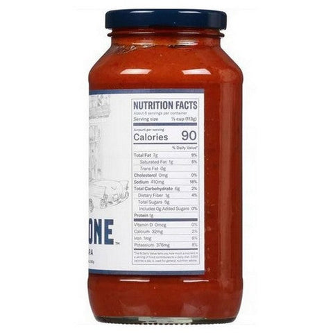 Carbone, Marinara Pasta Sauce, 24 Oz(Case Of 6) Carbone