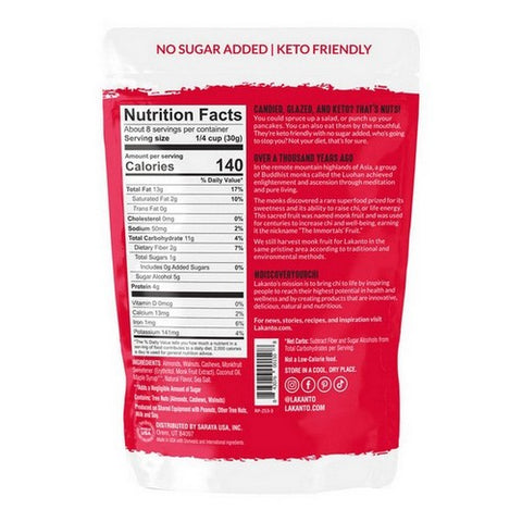 Lakanto, Keto Candied Nuts Maple Glazed, 8 Oz(Case Of 12)