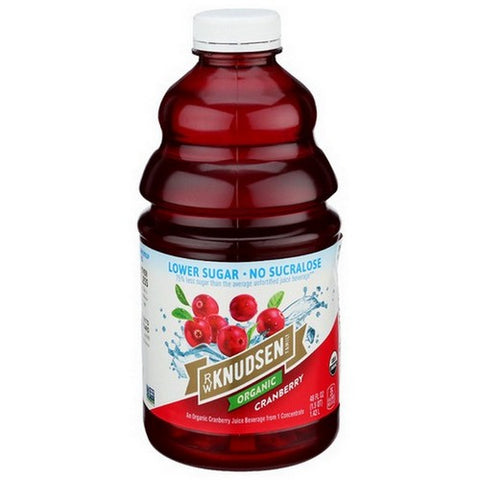 Knudsen, Organic Cranberry Low Sugar Juice, 48 Oz(Case Of 8)