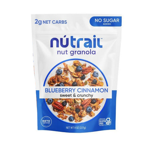Nutrail, Keto Blueberry Cinnamon Nut Granola, 8 Oz(Case Of 6)