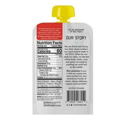 Kekoa, Mango Paprika Squeeze Pouch, 3.5 Oz(Case Of 6)