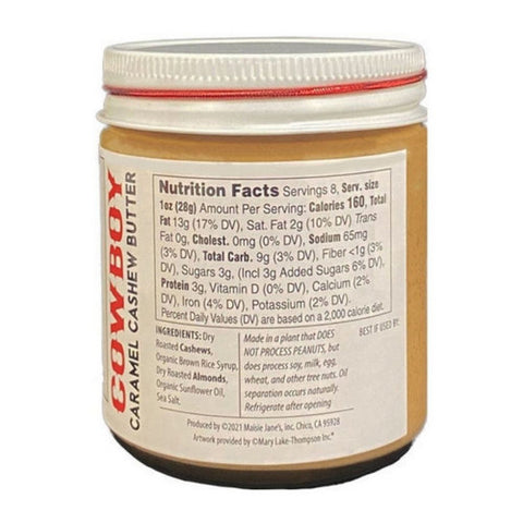 Maisie Janes, Cowboy Caramel Cashew Butter, 8 Oz(Case Of 6)