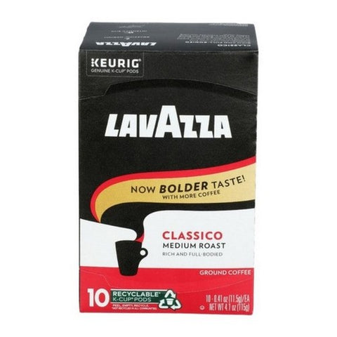 Lavazza, Classico Ground Coffee K-Cup Pods, 10 Each(Case Of 6)