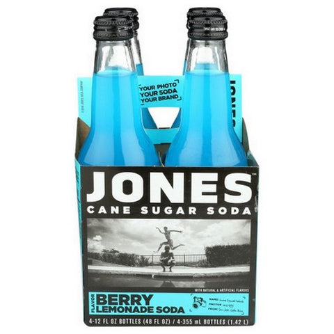 Jones, Berry Lemonade Cane Sugar Soda, 48 Oz (Case Of 6)