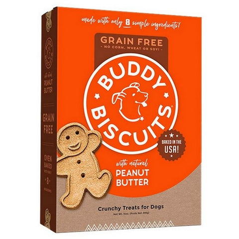 Buddy Biscuits, Oven Baked Treats With Peanut Butter Dry Dog Treats, 14 Oz (Case Of 6)