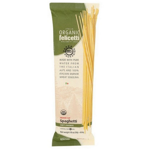 Felicetti, Organic Spaghetti Pasta, 16.01 Oz (Case Of 12)