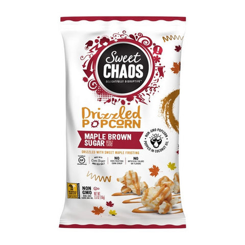 Maple Brown Sugar Drizzled Popcorn 5.5 Oz (Case Of 12) by Sweet Chaos