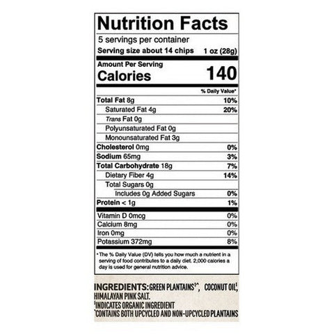 Barnana, Plantain Scoops Pink Salt, 5 Oz (Case Of 6) Barnana