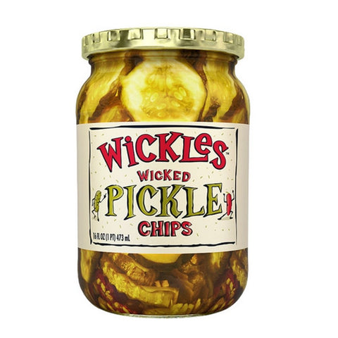 Wickles, Wicked Pickle Chips, 16 Oz(Case Of 6)
