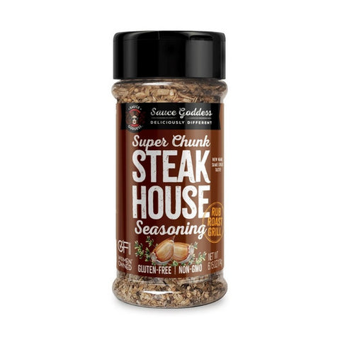 Sauce Goddess, Super Chunk Steakhouse Spice Shaker, 6.15 Oz(Case Of 6)