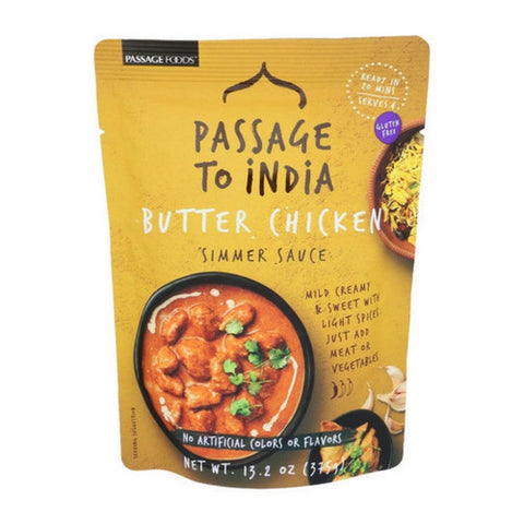 Passage Foods, Butter Chicken Simmer Sauce, 13.2 Oz(Case Of 6)