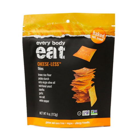 Every Body Eat, Cheese Less Snack Thins, 4 Oz(Case Of 6)