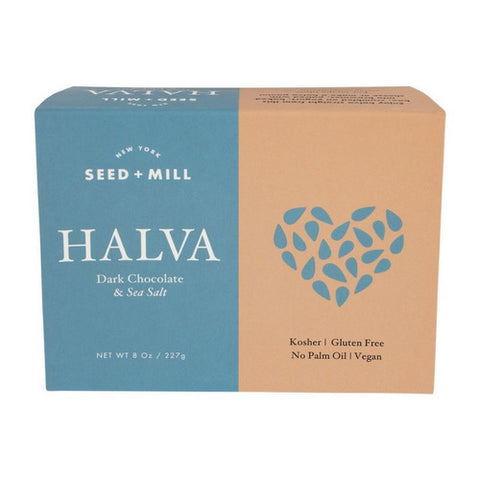 Dark Chocolate And Sea Salt Halvah 8 Oz(Case Of 12) by Seed & Mill
