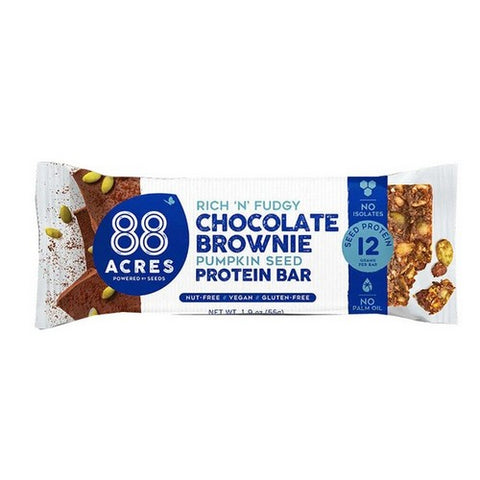 88 Acres, Dark Chocolate Brownie Protein Bar, 1.9 Oz(Case Of 9)