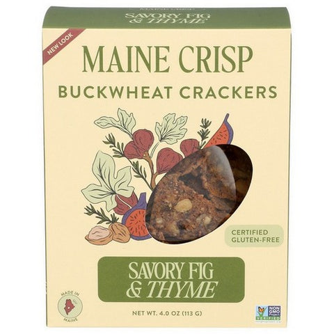 Maine Crisp, Savory Fig And Thyme Crisps, 4 Oz(Case Of 10)