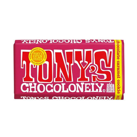 Tonys Chocolonely, Milk Chocolate Caramel Cookie Bar, 6.35 Oz(Case Of 15)