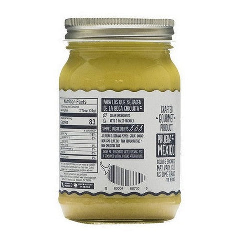 Tatemada, Salsa Jalapeno, 16 Oz(Case Of 6) Tatemada
