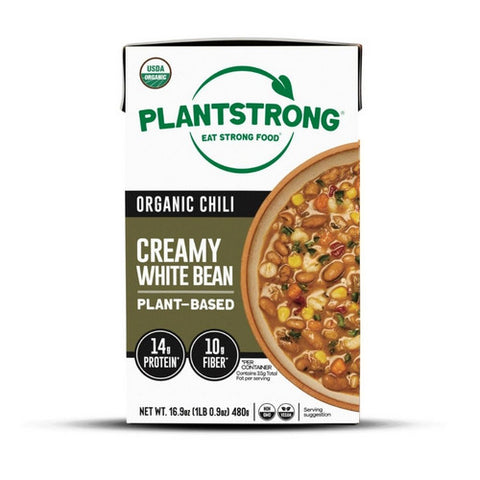 Plantstrong, Organic Creamy White Bean Chili, 16.9 Oz(Case Of 6)