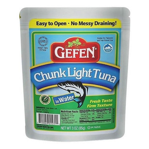 Gefen, Chunk Light Tuna Water Pouch, 3 Oz(Case Of 12)