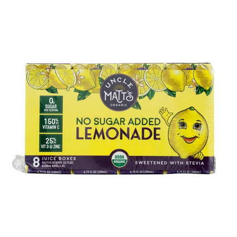 Uncle Matts, Lemonade Juice Box, 54 Oz(Case Of 4)