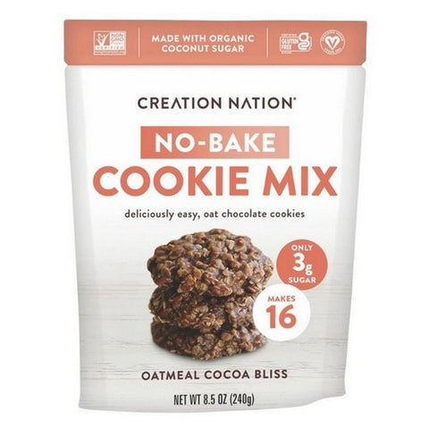 Creation Nation, Oatmeal Cocoa Bliss No Bake Cookie Mix, 8.5 Oz