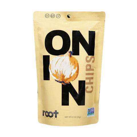 Root Foods, Onion Chips Sea Salt, 2 Oz(Case Of 6) Root Foods