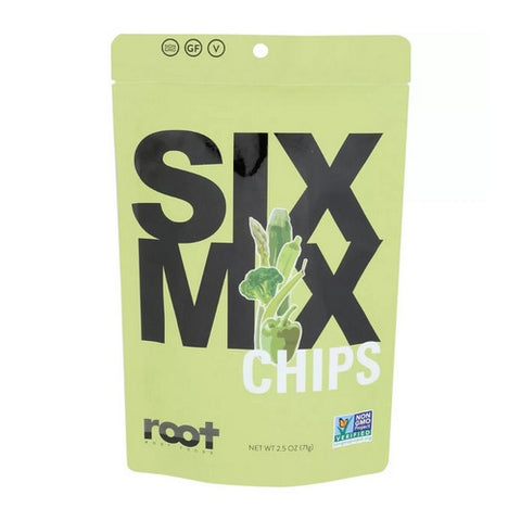 Root Foods, Six Mix Chips Sea Salt, 2.5 Oz(Case Of 6)
