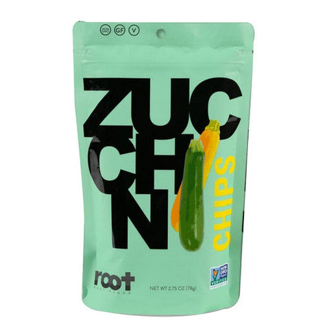 Root Foods, Zucchini Sea Salt Chips, 2.75 Oz(Case Of 6) Root Foods