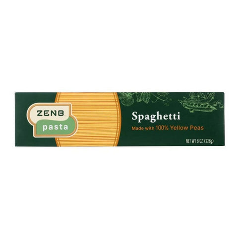 Zenb, Pasta Spaghetti Yellow Peas, 8 Oz(Case Of 12)