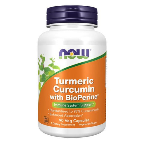 Now Foods, Turmeric Curcumin + Bioperine, 90 VegCaps
