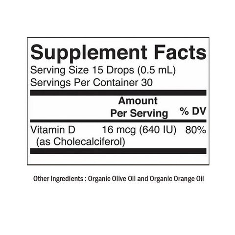 MaryRuth's, Organic Kids Vitamin D3 Liquid Drops, 0.5 Oz