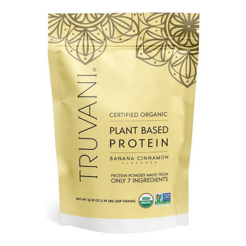 Truvani, Organic Plant Protein Powder Banana Cinnamon, 22.19 Oz