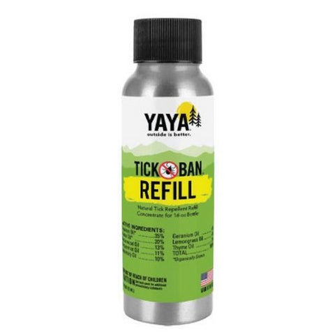 Yaya Organics, Tick Ban Refill Concentrate, 16 Oz