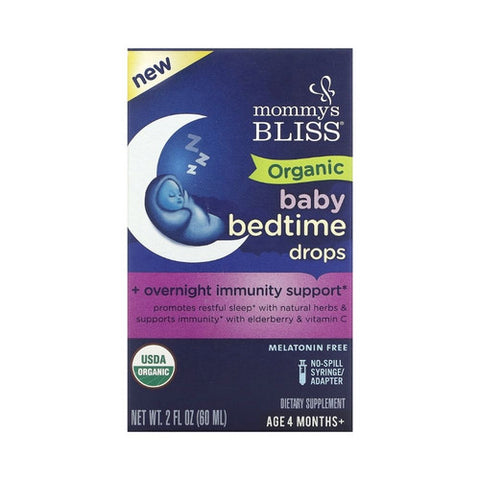 Mommys bliss, Organic Baby Bedtime Drops Plus Immunity Support, 2 Oz