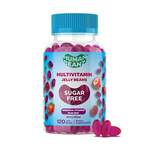 Human Beanz, Multivitamin Sugar Free Berry Blast, 120 Count