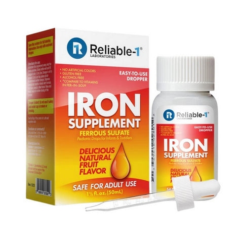 Ferrous Sulfate Pediatric Drops For Infants And Toddler 50 mL by Reliable1