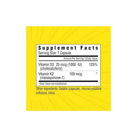 Sleep Soundly, Vitamin D with Vitamin K Sun In Cap, 60 Caps Sleep Soundly