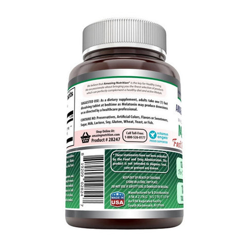 Amazing Nutrition, Amazing Formulas Melatonin Strawberry, 180 Tabs