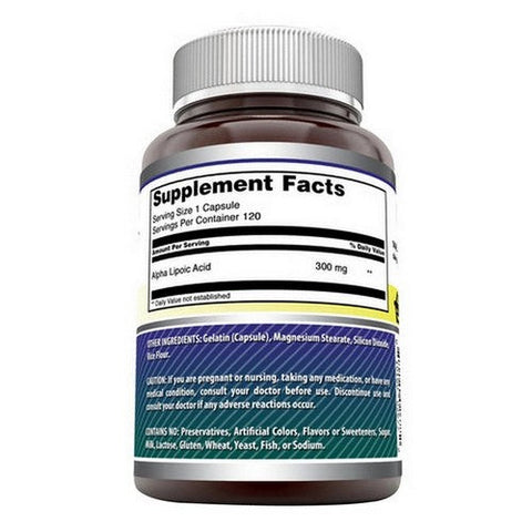 Amazing Nutrition, Amazing Formulas Alpha Lipoic Acid, 120 Caps Amazing Nutrition