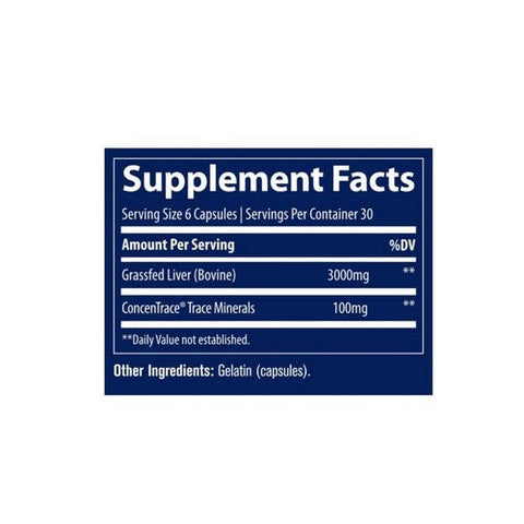 Trace Minerals, Beef Liver, 180 Caps Trace Minerals